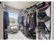 Spacious walk-in closet featuring custom shelving and ample storage for organization at 2042 Shadow Creek Dr, Castle Rock, CO 80104
