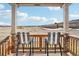 Relaxing patio seating area with scenic views of the open landscape, perfect for outdoor enjoyment at 2042 Shadow Creek Dr, Castle Rock, CO 80104