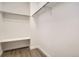 Spacious closet with wood-look floors and shelving at 15934 E Columbia Pl, Aurora, CO 80013