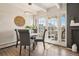 Bright dining room with French doors and modern lighting at 655 N Pearl St # 301, Denver, CO 80203