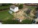 Large backyard with a shed, a playground, and is surrounded by a wooden fence at 19258 E Kansas Dr, Aurora, CO 80017