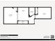 Floor plan showing living room, kitchen, bathroom, laundry, bedroom, and closet layout at 2306 Glenarm Pl # 206, Denver, CO 80205