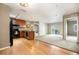 Kitchen with stainless steel appliances and wood cabinets at 1144 Rockhurst Dr # 105, Highlands Ranch, CO 80129