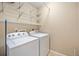 A conveniently placed laundry area is equipped with a washer and dryer at 1144 Rockhurst Dr # 105, Highlands Ranch, CO 80129