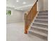 Finished basement with stairway, carpet, and natural light at 19157 E Progress Ave, Centennial, CO 80015