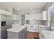 Spacious kitchen with white cabinetry, stainless steel appliances, and a functional kitchen island at 19157 E Progress Ave, Centennial, CO 80015