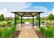 Community picnic area with a shaded pavilion and picnic tables on a bright day at 619 Brennan Cir, Erie, CO 80516