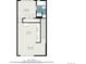 Second floor floorplan of the home with bedroom, bathroom, kitchen and dining area at 722 W 6Th Ave, Denver, CO 80204