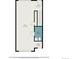 First floor floorplan of the home with living room, entry and bath at 722 W 6Th Ave, Denver, CO 80204