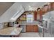 Well-appointed kitchen featuring stainless steel appliances, granite countertops, and ample storage at 5537 Lake Gulch Rd, Castle Rock, CO 80104