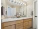 Modern bathroom with dual sinks and ample countertop space at 6503 S Quemoy Way, Aurora, CO 80016