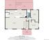 Detailed floor plan showcasing the first floor layout, including the kitchen, bedrooms, and living area at 206 Cedar St, Hudson, CO 80642