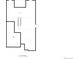 Floor plan of the basement showing unfinished area and the garage above at 2021 Grayside Cir, Castle Rock, CO 80109