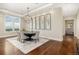 Dining room featuring modern lighting and picturesque views at 5455 Landmark Pl # 1009, Greenwood Village, CO 80111