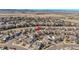 An aerial view of a neighborhood, highlighting the property's location in a desirable area at 3644 Sunchase Dr, Castle Rock, CO 80109