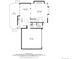 Layout of the main floor, including the kitchen, dining area, living room, garage, and deck dimensions at 19634 E Clear Creek Trl, Parker, CO 80134