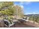 Relaxing deck offering comfortable seating and scenic mountain views at 2063 Montane E Dr, Golden, CO 80401