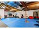 Spacious basement featuring rubber flooring and ample space for fitness equipment and a home gym at 879 Quintana Ln, Erie, CO 80516
