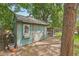 Charming backyard shed with double doors and a window, offering versatile storage or workshop space at 2173 S Ouray St, Aurora, CO 80013