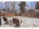 Backyard patio with outdoor seating, great for enjoying the private outdoor space at 5708 S Galena St, Greenwood Village, CO 80111