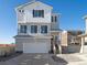 Charming two-story home with a two-car garage, white siding, and a welcoming front porch at 22083 E 38Th Pl, Aurora, CO 80019
