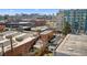 Captivating aerial view highlighting the urban landscape with a mix of residential and commercial buildings, capturing the essence of city living at 2322 Arapahoe St, Denver, CO 80205