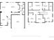 Detailed floor plan showcasing the layout of both floors, dimensions, and room names at 201 Shenandoah Way, Brighton, CO 80603