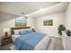 Comfortable bedroom with carpet and lovely neutral walls at 396 S Troy St, Aurora, CO 80012