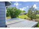 Enjoy the outdoor space with a beautiful wood back deck overlooking the lush lawn at 807 Mobile St, Aurora, CO 80011