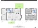 Floor plans for both levels of the home including kitchen, living spaces, bedrooms and outdoor deck at 807 Mobile St, Aurora, CO 80011