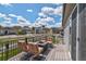 Cozy deck offers a fire pit with seating, ideal for backyard gatherings at 1868 Makley Loop, Castle Rock, CO 80104