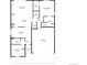 Detailed floorplan showcasing the layout of the home, including the living room, kitchen, and bedrooms at 1868 Makley Loop, Castle Rock, CO 80104
