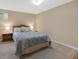 Comfortable bedroom featuring soft lighting, a bed, and neutral paint at 8433 S Painted Sky St, Highlands Ranch, CO 80126