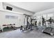 A spacious gym featuring exercise equipment and weights, perfect for staying active and healthy at 3470 S Poplar St # 404, Denver, CO 80224