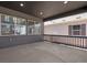 Spacious covered patio with concrete flooring and recessed lighting, ideal for outdoor living and dining at 9973 Worchester St, Commerce City, CO 80022