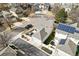 Aerial view of the home and surrounding neighborhood at 6324 Winona St, Arvada, CO 80003