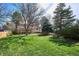 Expansive backyard with lush lawn, mature trees, and a covered patio ideal for outdoor entertaining at 13183 Spica Dr, Lone Tree, CO 80124