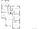 Detailed floor plan showcasing the layout of the home, including the kitchen, bedrooms, and living spaces at 2900 S Downing St, Englewood, CO 80113