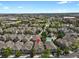 Aerial view of home nestled in a vibrant community with easy access to city amenities at 1356 Carlyle Park Cir, Highlands Ranch, CO 80129