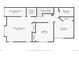 Layout of the second floor showing the bedrooms and bathrooms at 1356 Carlyle Park Cir, Highlands Ranch, CO 80129