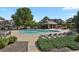 Community pool features a large deck area and gazebo at 1356 Carlyle Park Cir, Highlands Ranch, CO 80129