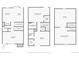 Floor plan of the first and second stories, and basement, including dimensions at 544 Vance St, Lakewood, CO 80226