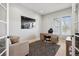 Cozy office space featuring a large window and comfortable seating at 5310 Craftsman Dr, Parker, CO 80134