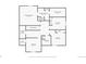 Second floor plan displays the layout of the primary bedroom, laundry room, closets, and bathrooms at 5166 Trails Edge Ln, Castle Rock, CO 80104