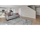 Spacious living room featuring modern decor and hardwood floors at 5166 Trails Edge Ln, Castle Rock, CO 80104