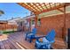 Inviting back deck with outdoor seating and a pergola, perfect for outdoor entertainment at 755 S Clay St, Denver, CO 80219
