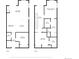 Floor plan showcasing the layout of both the first and second floors of the home at 2530 Lawrence St # Ra101, Denver, CO 80205