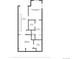 Floor plan showcasing the layout of the second floor with the primary bedroom and additional bedroom at 2530 Lawrence St # Ra101, Denver, CO 80205