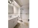 A bathroom with a sink and walk-in shower at 6960 E Girard Ave # 404, Denver, CO 80224