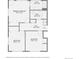 Floor plan displaying the layout of the primary bedroom, bathrooms, and secondary bedrooms dimensions at 1715 Alkire St, Golden, CO 80401
